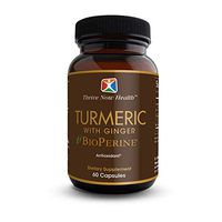Thrive Now Health High Potency Turmeric with Ginger Supplement - 95% Standardized Curcuminoids for Anti-Inflammatory, Antioxidant, and Antiaging Support - 60 Count