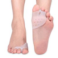 AYNEFY Silicone Toe Separator Hallux Valgus Corrector Bunion for Hammer Tip with Forefoot Bear Toe Correctors Gel Stretcher Toe Spacers for Men and Women