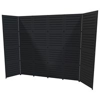 GOGO Panels Trade Show Display - Capital - Used Display - Black - Retail Slatewall Booth