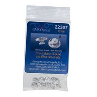 Premium Grade Soft Silicone | Round - Shape, Screw-on, Click-on, Slide-in, Nose Pads (Available Sizes 7MM,9mm,11mm,) Sold in Pairs (10, Round-Shape Slide-in 7MM)
