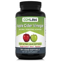 CGM Labs- Liquid Apple Cider Vinegar in Softgels- Weight Control, Detox, Digestion - High Bioavailability, The Most Advanced Apple Vinegar Yet! (180)