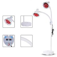 OCYE Infrared Heat Lamp, Professional Infrared Therapy Lamp Massage Lamp,Double lampshade, Temperature Adjustable, Adjustable Hose, Pain Relief Beauty Care (275W Floor Stand)