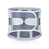 MOXIN Back Brace for Lower Back Pain Relief, Magnetic Heat Lower Back Brace, Ergonomic Design and Breathable Material, for Scoliosis and Herniated Disc,LightGray,XXL