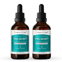 Vira Secret Alcohol Extract, Tincture, Echinacea, Elder, Oregon Grape, Lemon Balm, Cat's Claw, Calendula. Virus/Infection Support (2x4 fl oz)