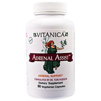 Vitanica, Adrenal Assist, Adrenal Support, 90 Veggie Caps - 2pc
