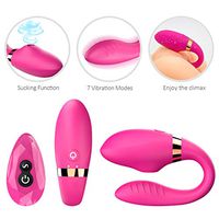 Female Massage Sùckíńg Toys Remote Control U-Wand Vibranting Clitorisl Stimulation Orgasm Wireless Wearable Double Motor Vibrant Whisper Quiet Electric 9 Vibrate Frequencies Waterproof Tshirt