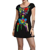 Vivilpus Fashion Halloween Dress for Women 2019 Halloween Clothing Short Sleeve O-Neck Dress Party Costume Mini Skirt On The Knee Short Dress