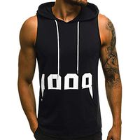 Sleeveless Hoodie Men 2019, Liraly Men's Fitness Muscle Bodybuilding Pocket Tops