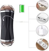 Ertfrea USB Charging Oral Blow Job Masurbatiõn Cup for Men Põckët P`üššëýs Mǎssagér Body Muscle Relaxtion Deep Throät Cups