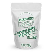 Purisure Citrulline Malate Powder 1kg (334 Servings), Improved Endurance & Muscle Recovery, Train Harder for Longer Hours, Optimize Nitric Oxide Levels, Deal with Muscular Fatigue