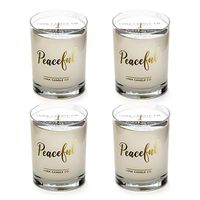 LUNA CANDLE CO. Peaceful - Lavender Scented Luxurious Candles - 11 Oz (4 Pack)