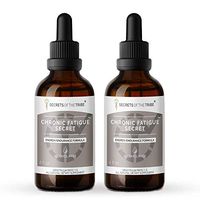 Secrets Of The Tribe - Chronic Fatigue Secret, Energy/Endurance Formula, Herbal Supplement Blend Drops Alcohol-Free Liquid Extract (2x4 fl oz)