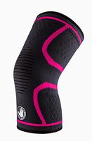Body Glove Knit Knee Support Sleeve for Sports - Single Moisture Wicking Breathable Anti-Slip Knee Compression for Arthritis, Osteoarthritis, Chronic Knee Pain, Inflammation (Pink, Medium)