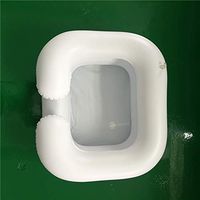 ZQXFP LYX@ Inflatable wash Basin, wash Basin Medical Inflatable Comfortable White Environmentally Friendly Portable Small Size Laundry Trough Family Care Pregnant Women Medical 353035CM