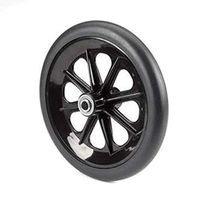 The Aftermarket Group Wheelchair Caster Assembly, 8-Spoke Rim, Black, 8" x 1", TAG265028