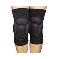 Sponge Dance Knee Pads, Thick Anti-Collision Anti-Skid Knee Knee Pads Football Sports Protective Gear, Men and Women (Black)