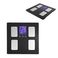 Dyna-Living Smart Bluetooth Body Fat Weight Measures Scale W/iOS and Android App Accurate Wireless Digital Bathroom Body Composition Analyzer for 10 Users Body Weight, BMI, Muscle Mass, Water, Bone M