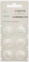 Siemens Signia Click Sleeve, Medium Closed for RIC and SILK Products