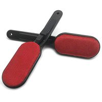 GARASANI Magic Lint Brush, Fabric and Clothes Cleaner, Also Pet Hair, Dust Remover, with Pop-up Multi-Directional Swivel Head 2Pcs (Round Type)