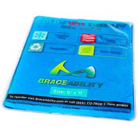 BraceAbility Reusable Heat/Ice Pack for Injuries | Kid Friendly, Flexible Hot and Cold Therapy Gel Compress, Large Microwavable Hip Wrap, Back or Knee Pain Aid, Medical Surgery Icing Bag (9" x 11")