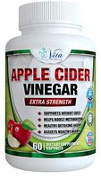 Pure Apple Cider Vinegar Capsules - 1300mg Best ACV Pills Support Digestion, Detox, Cleanser - Supplements Heart Health and Blood Sugar Metabolism