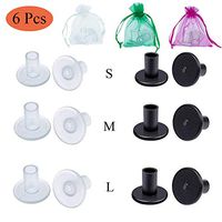 High Heel Protectors, Codace High Heel Stoppers for Any Weddings & Outdoor Events Protecting Shoe Heels, Stop Sinking at Grass/Gravel/Bricks and Cracks (3 Pairs Black +3 Pairs White)