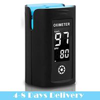 SpO2 Blood Oxygen Saturation Monitor with LED Screen | Digital Readings SpO2 Meter and Accuracy Heart Rate Monitor, Portable Digital Reading LED Display