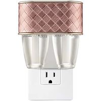 Bath and Body Works Quilted Rose Gold NIGHTLIGHT Scent Switching Wallflowers Duo Plug