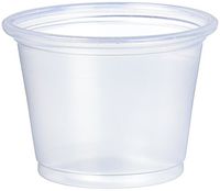 Dart 1 Ounce Clear PP Portion Container 125 Cups Per Pack