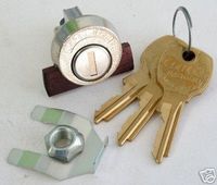 Compx National Pin Tumbler Lock, Bright Nickel