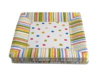 Ideal Home Range Smart Dots White, 32 Plates, 7-Inches Square (Pack of 2)