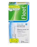 Fleet Gentle Saline Adult Enema, 4.5 Ounces Twin Pack