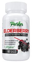 Immunity Boosting Elderberry Fruit Extract 1200mg 60caps. Premium Dietary Supplement All Natural Made in USA, FDA Approved. Triple Action Immune Blend Great for Flu, Cold Season