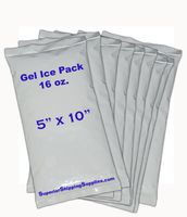 16 Oz. (1 Lb.) Gel Ice Pack 5" X 10" (15 Count)