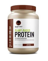 Nature's Best Plant Based Vegan Protein Powder by Isopure - Organic Keto Friendly, Low Carb, Gluten Free, 20g Protein, 0g Sugar, Chocolate, 20 Servings