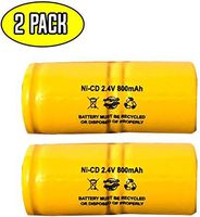 (2 Pack) TIF8806A TIF8900 TIF 405421 Saft TIF-8800 TIF8800A TIF8850 2.4v 800mah Ni-CD Gas Meter Battery Replacement