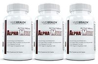 Complete One A Day Zinc Multivitamin for Active Men from Alpha-Multi | Supports Prostate & Cardiovascular Health with Vitamin D, A, C, E, B12 | Boost Energy, Libido, Virility | 3 Bottles, 60 Tabs Each