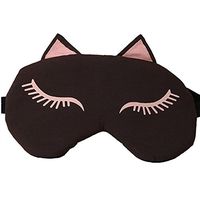 Da.Wa Cute Cat Soft Sleep Mask Blindfold Smooth Eye Mask Blocks Light Eye Cover Allow Deep Relaxation