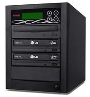 BestDuplicator 2 Target (1 to 2) 24X SATA DVD Duplicator Built-in LG Burner DVD Burner (128MB Buffer) + Free Nero 10 Multimedia Suite Essentials CD/DVD Burner Software - Professional DVD CD Duplication Copier Machine