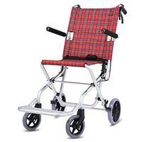 Wheelchair Lite Aluminium Attendant-Propelled Wheelchair Lightweight And Foldable Frame Disability Portable Transit Travel Chair Ultra-Light Escape Chair Portable Mobility Can Bear 100kg lightweight p
