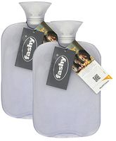 Transparent Classic Hot Water Bottle - Made in Germany (Clear- 2pk)