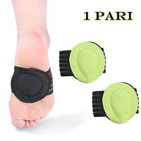 Arch Supports for Plantar Fasciitis | Cushioned Compression Extra Thick Support with Padded Comfort for Fallen Arches, Heel Spurs, Flat and Achy Feet Problems 1 Pair Men and Women