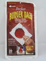 Perfect Burger Bags - Freezer Storing Wrap for Hamburger Patties or Ground Meat | Nonstick Paper, Easy to Cling, Uniform Round Patty, No Odor Contamination in The Fridge - 4 Pack (80 Count) by Cadie