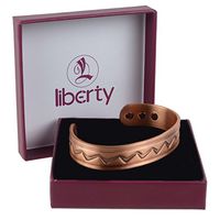 Zigzag Solid Copper Liberty Bracelet - Extra Large