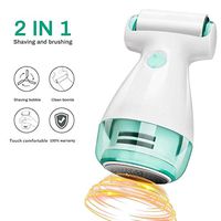 IFANSTYLE Fabric Shaver, Portable Lint Remover 2 in 1 with Sticky Lint Roller Electric Sweater Shaver USB Rechargeable Fuzz Remover Machine for Clothes, Jumpers, Wool, Carpet