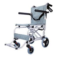 wheelchair Ultralight Aluminum Transport Foldable with Brake Wheel Chair,Easy to Transport and Store Ultra-Light Medical Transport