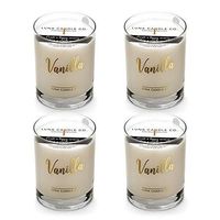 LUNA CANDLE CO. Vanilla - Scented Luxurious Candles - 11 Oz (4 Pack)
