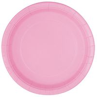 Light Pink Paper Cake Plates, 50ct