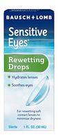 Bausch & Lomb Sensitive Eyes Rewetting Drops 1 oz