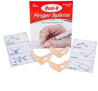 3-Point Products Oval-8 Finger Splint Size 8 (Pack of 3)